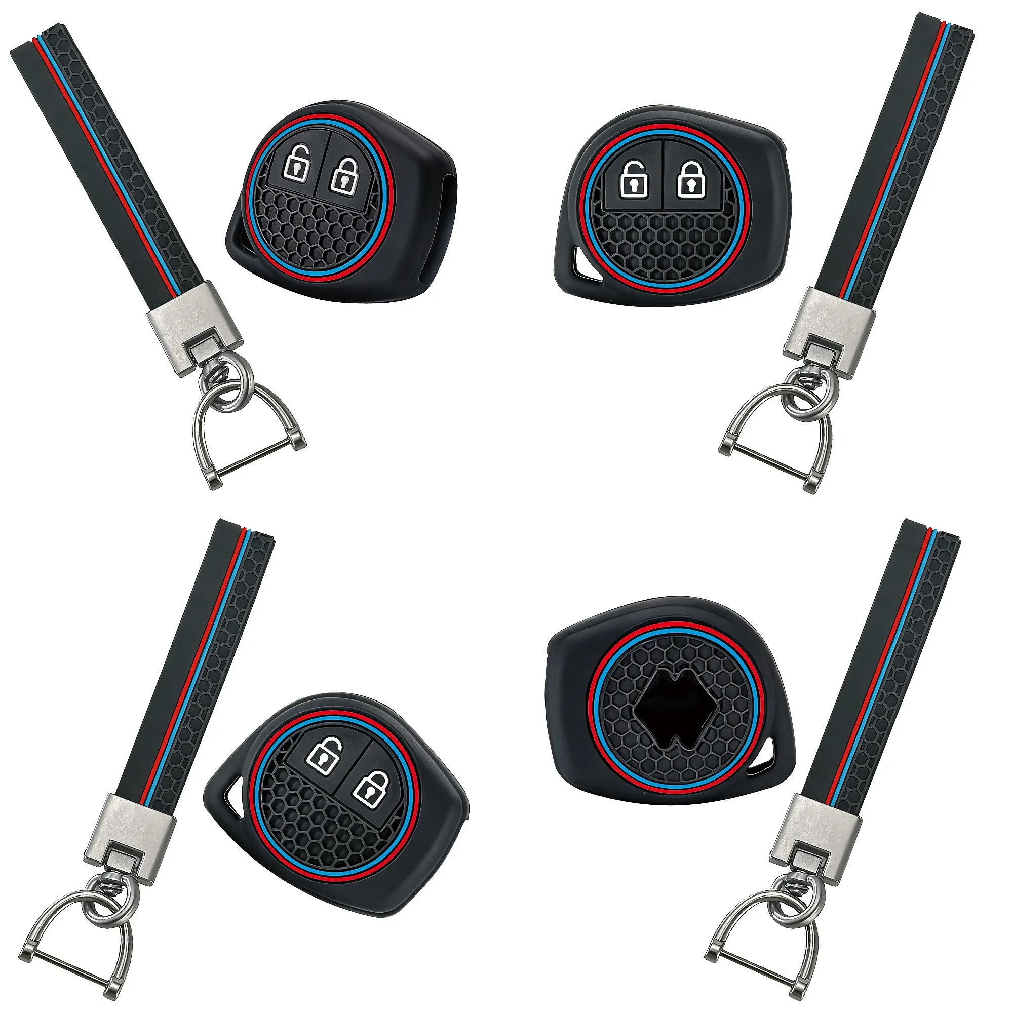 Car Key Fob Cover For Suzuki Swift Liana Aerio Jimny Samurai Grand Vitara Silicone Auto Key Shell