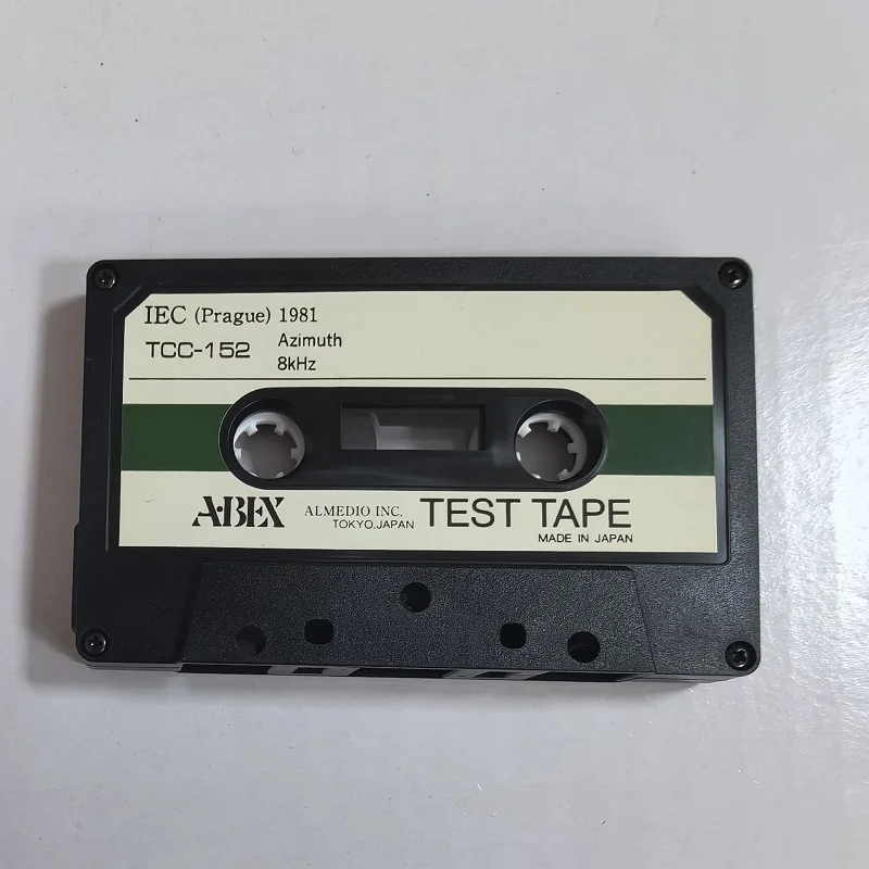 

ABEX TEST TAPE TCC-152 8kHz-10dB Azimuth test tape head azimuth adjustment