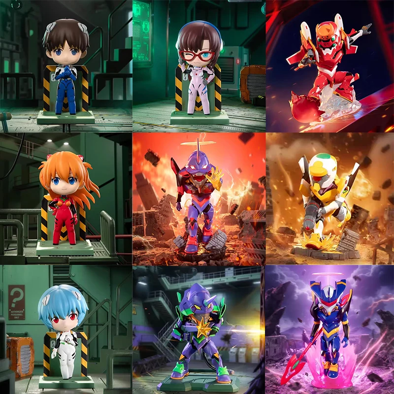 New Genuine Funism NEON GENESIS EVANGELION Anime Figures Blind Box EVA-01 TEST TYPE Asuka Desktop Ornament Christmas Gift Toy