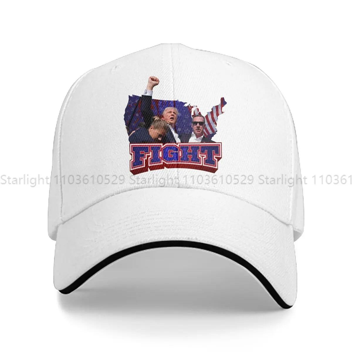 

Summer Cap Sun Visor Trump Fight 2024 Hip Hop Caps Cowboy Hat Peaked Hats