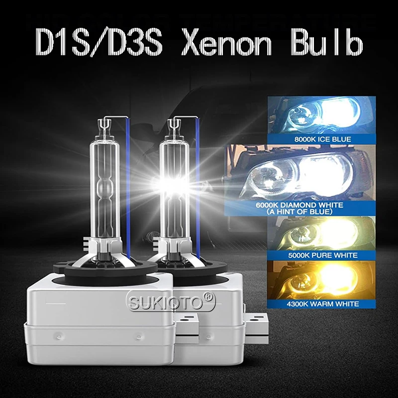 

2PCS D1S HID Bulbs 150% Brighter Replace For 66140 85415 Xenon Light D3S HID Car Bulbs 66340 42302 HID Xenon Lamp Plug and Play