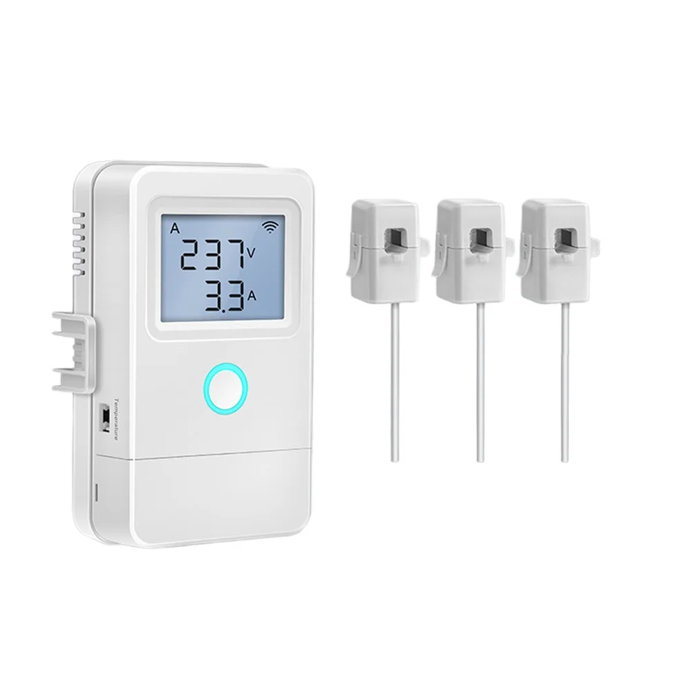 3 Channel Electricity Meter for Tuya WiFi Smart System with High Precision Measurement and Safety Alarm Feature