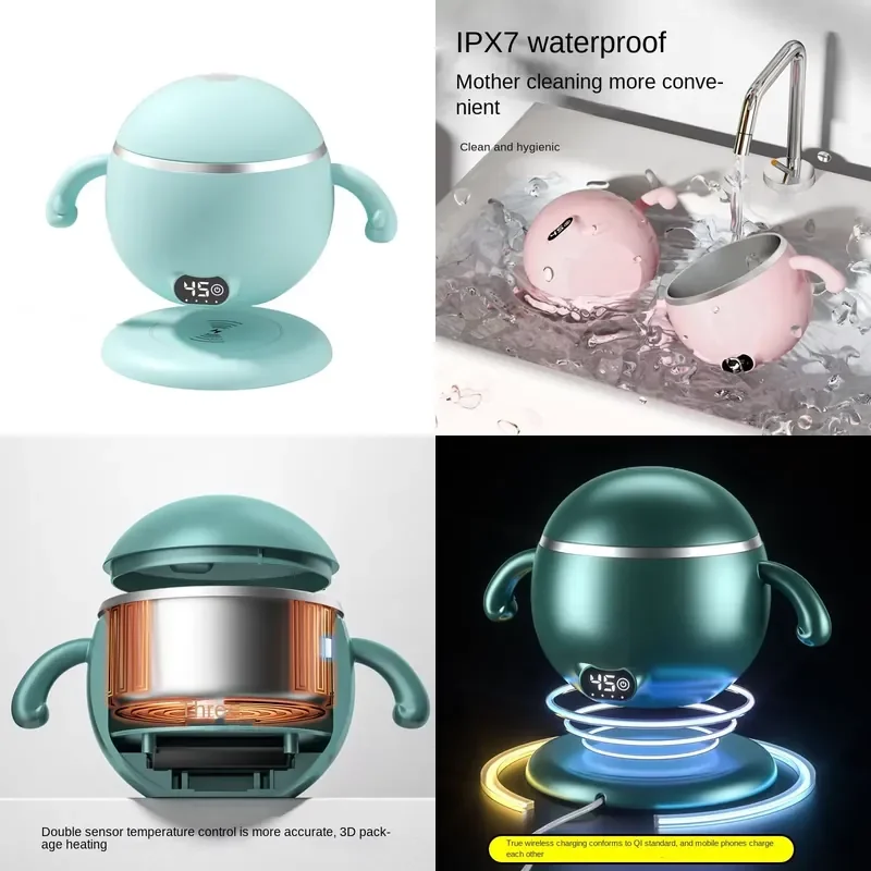 

【CHIMU HOME】 for 316 Food Safety Children's Tableware Constant Temperature Baby Bowl Animal Design Non-Spill Drop-Resistant