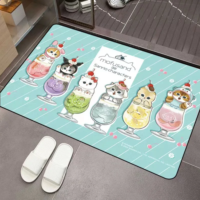 Mofusand Cartoon Diatom Mud Absorbent Floor Mat Non-slip Door Mat for Bathroom Entrance Quick-drying Bath Rug for Home Toilet - view 5