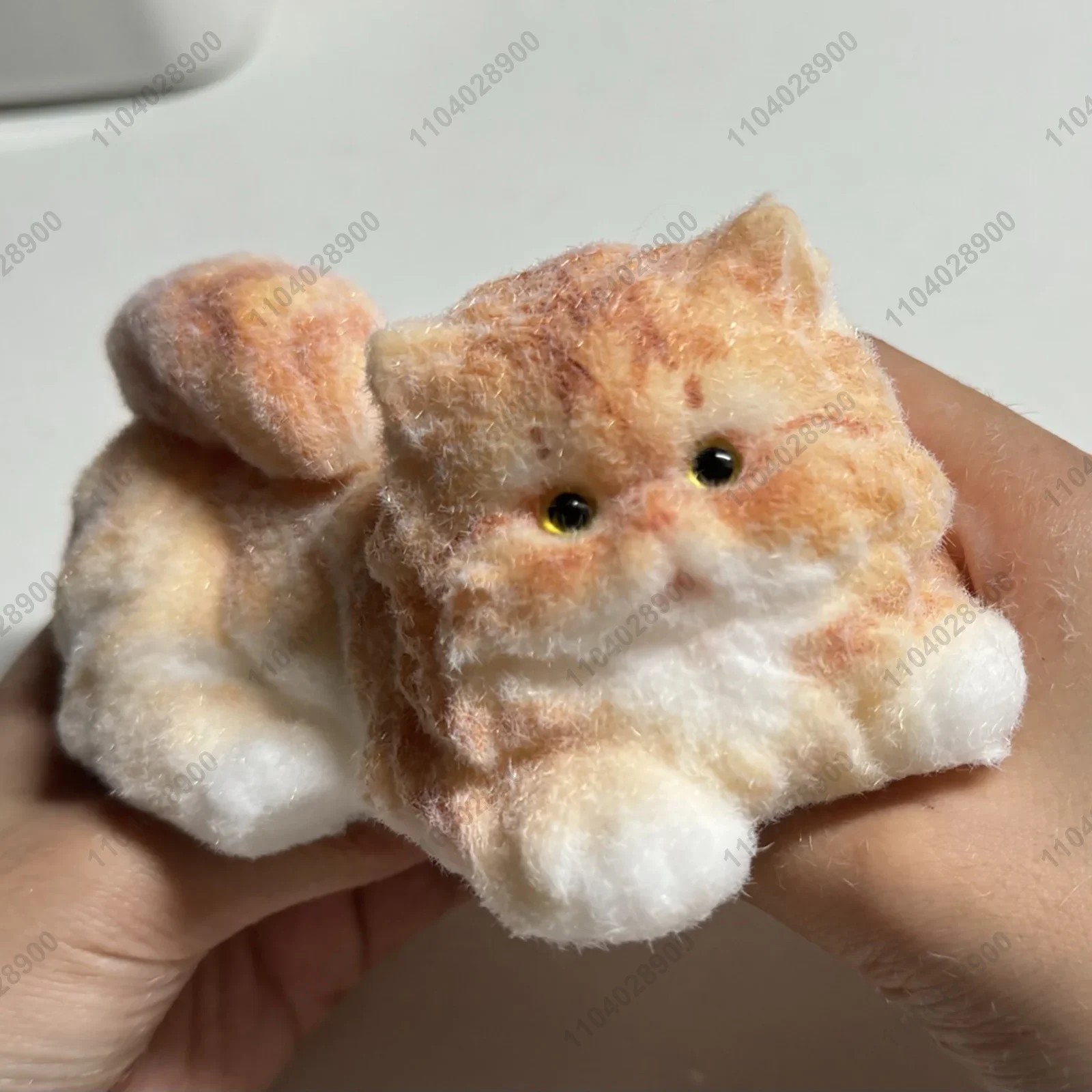 Perzische kat Taba Squishy siliconen handgemaakte langharige kat Kitty Kitten Squeeze Toy Mochi Toy Hand Relax Stress Release Gift Toy