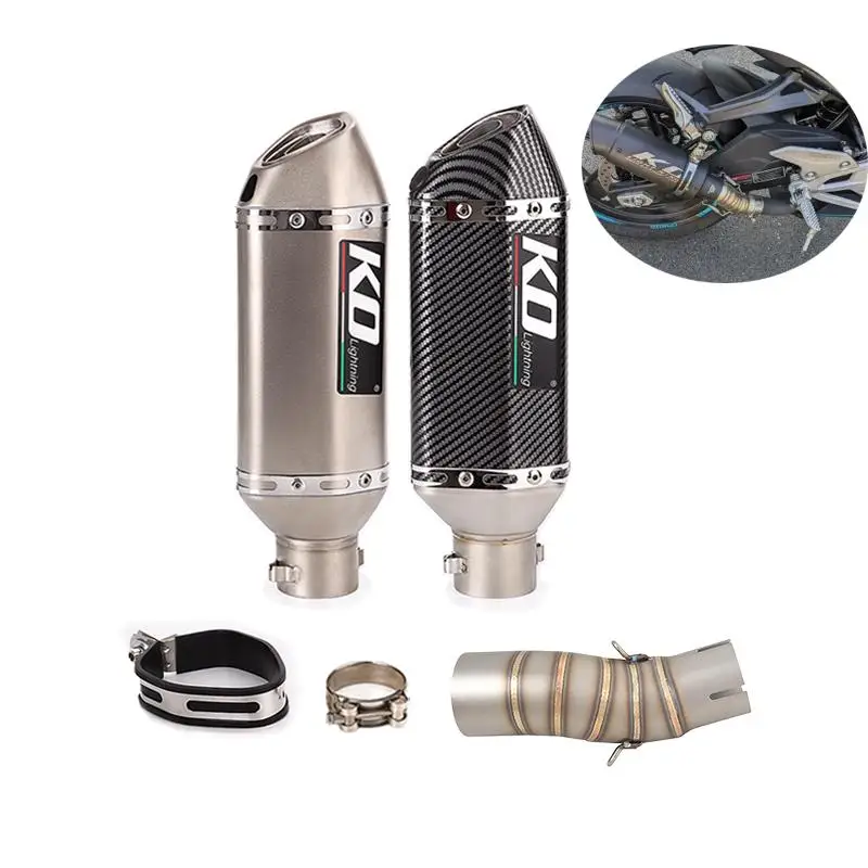 

Выхлопная система мотоцикла, средняя труба, глушитель из нержавеющей стали, 310 мм, наконечник глушителя для CFMOTO 450SR NK450 450NK 2022-2024