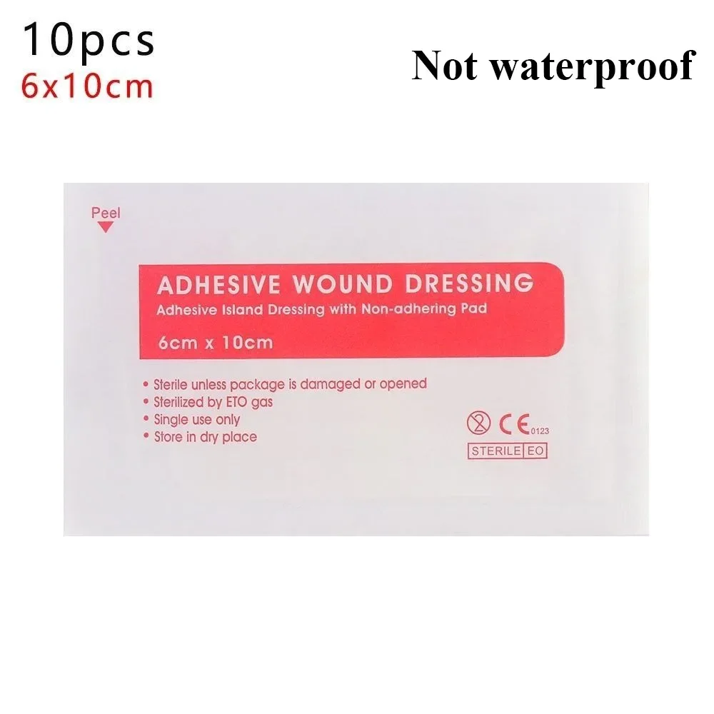 

5/10Pcs 6x7cm 6x10cm Self-adhesive Aid Bandage Breathable Multi-sizes Wound Dressing Band Non-woven Transparent
