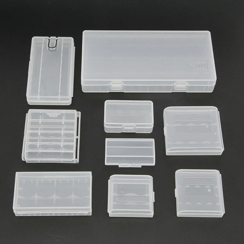 AA AAA Battery Storage Box Hard Plastic Case Cover Holder Protecting Case With Clips For AA AAA Battery Storage Box J17