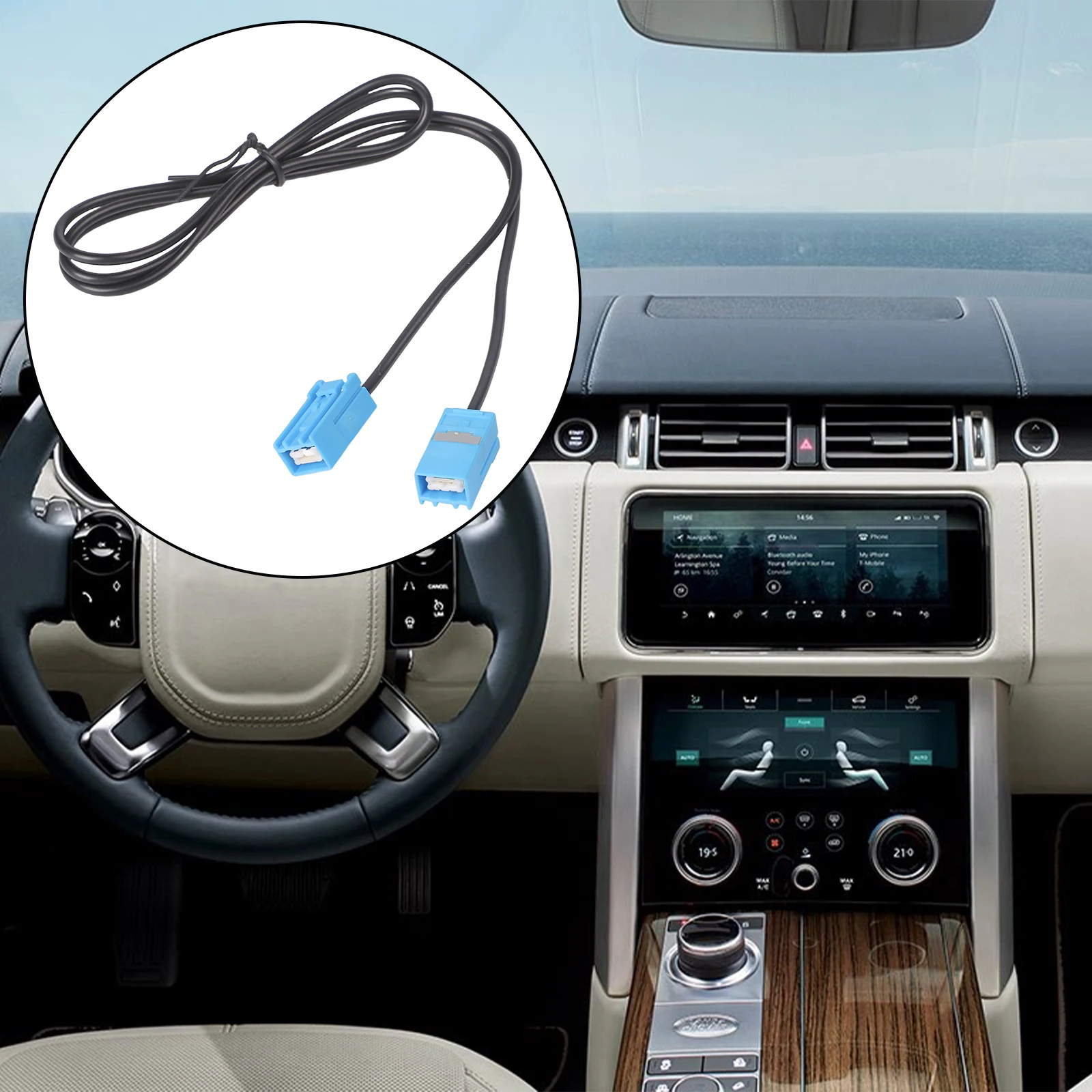Car Audio Installation Black Blue Car Navigation Audio Cable Discovery 4 Cable Direct Installation Non-deformable Design