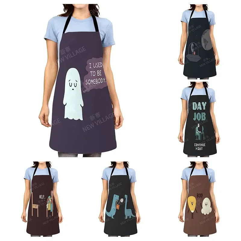 Cartoon Aesthetic Women kitchen apron kids original Children Waterproof girl princess waiter work apron oil proof kawaii cute