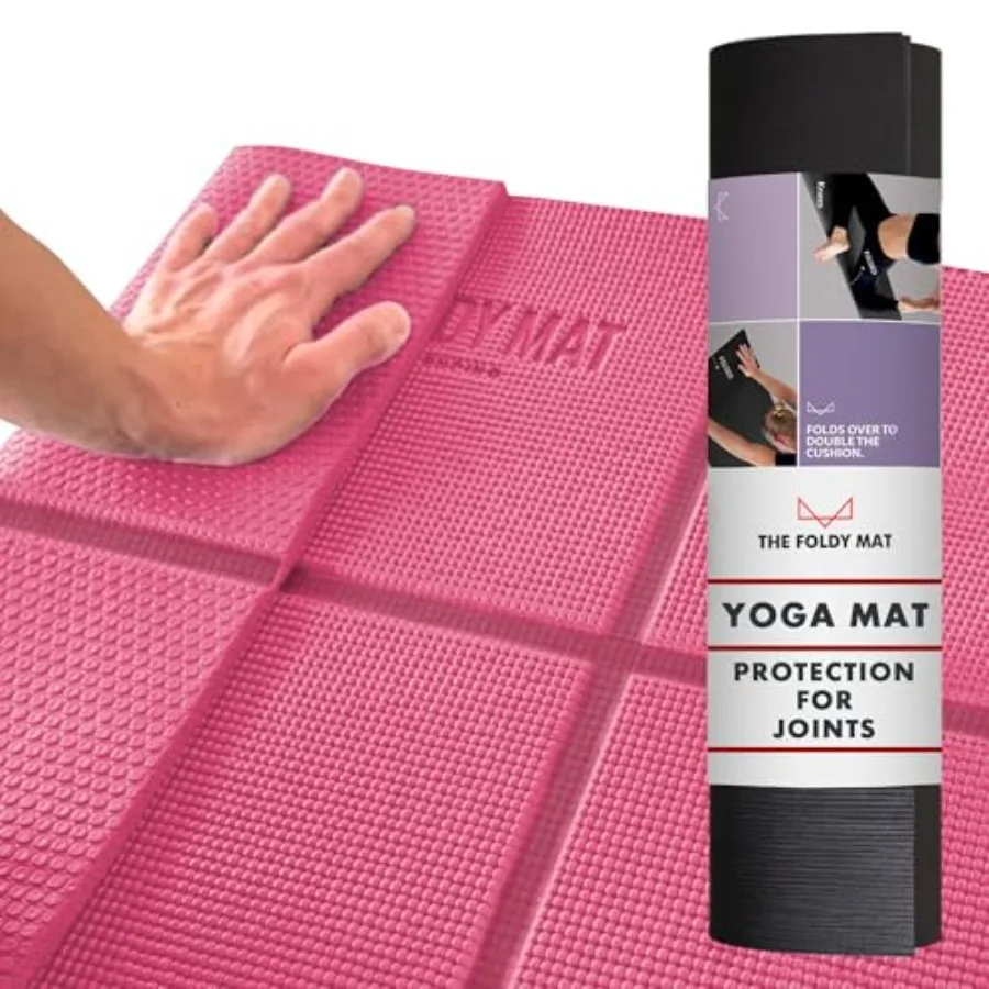 

Foldable Yoga Mat Thick in 6 Combinations; Greater Support and Protection for Joints Body Alignment System and Sections for Han