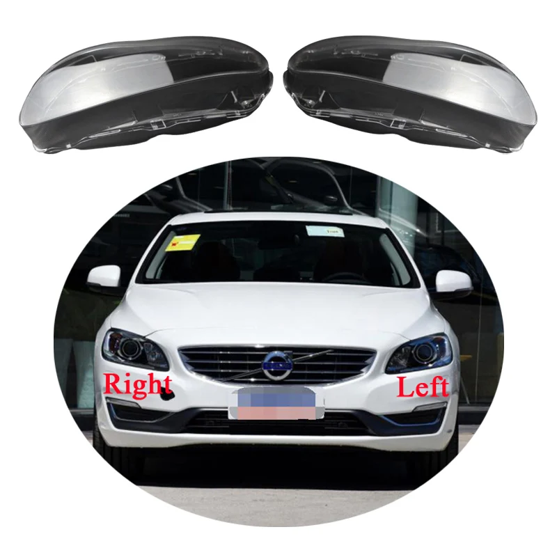 

Use For Volvo S60 S60L 2014 2015 2016 2017 2018 2019 Transparent Lampshade Headlight Mask Cover Headlamp Shell Lens Plexiglass