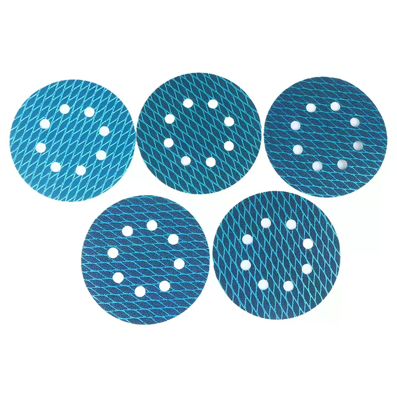 10PCS Of 5-Inch 8-Hole Shaped Sanding Discs With Adhesive Backing, Available In Grits 60-400 For Woodworking