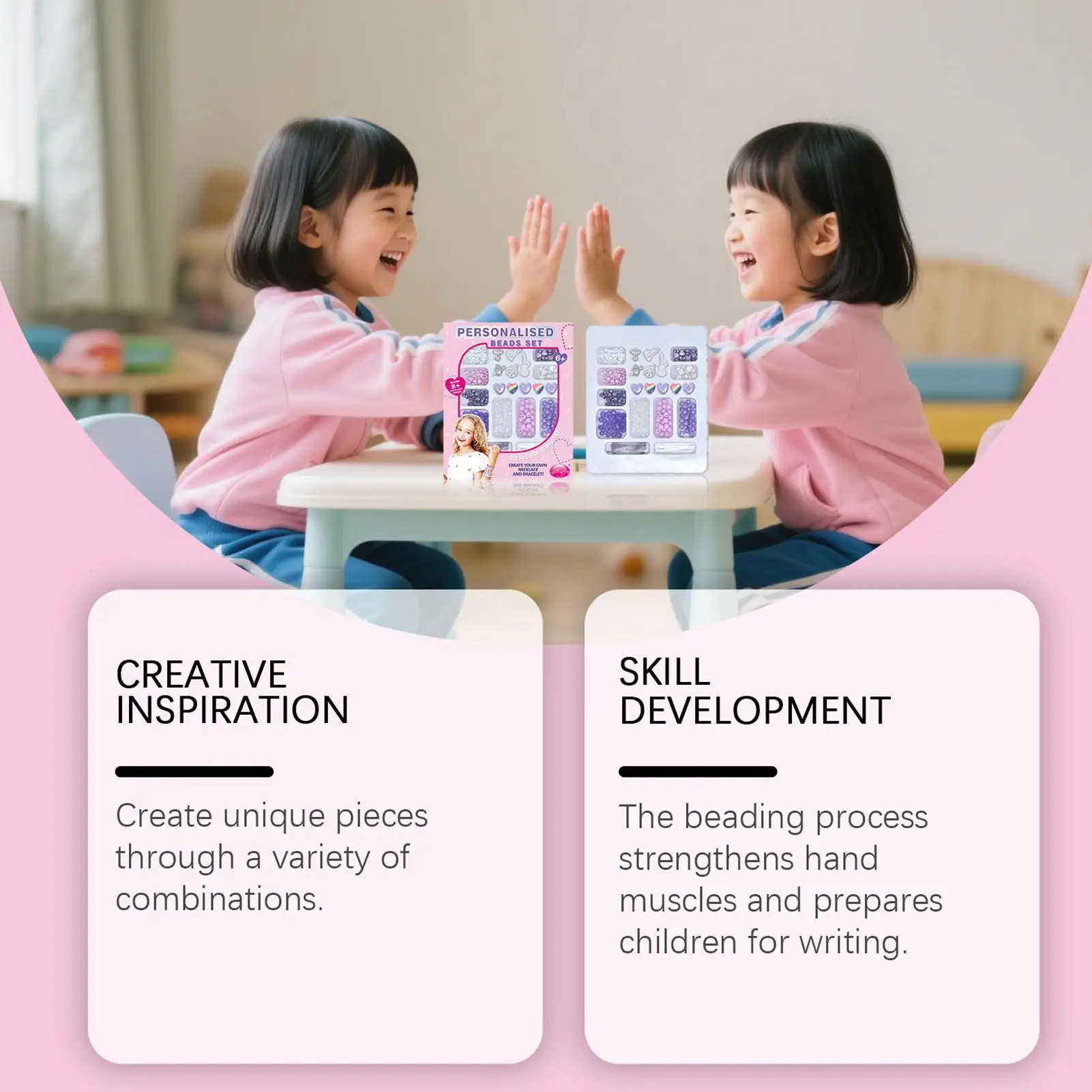 ชุดทำสร้อยข้อมือ ชุดทำสร้อยข้อมือสำหรับเด็กผู้หญิง ชุดงานฝีมือแบบอินเทอร์แอคทีฟ อุปกรณ์เสริม ของเล่นสร้างสรรค์สำหรับเด็ก ผู้ชาย เด็ก วัยรุ่น แฟนๆ เด็กชาย เด็กหญิง ผู้หญิง