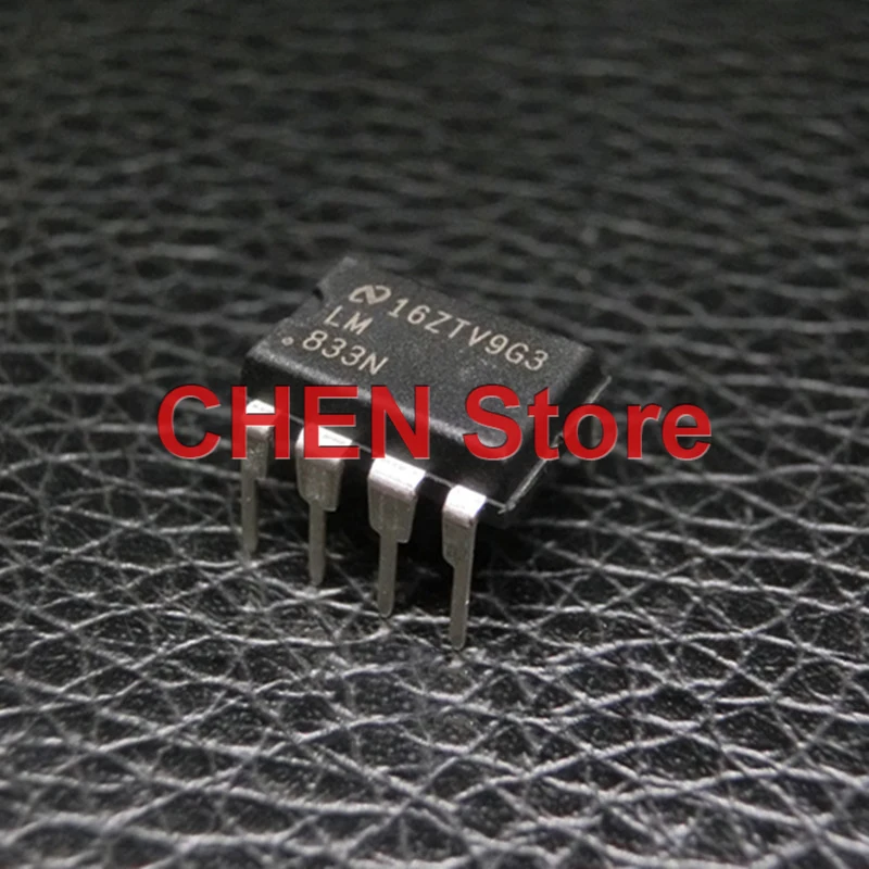 20PCS NEW Original NSC LM833N DIP-8 Low distortion dual channel audio operational amplifier LM833 DIP8