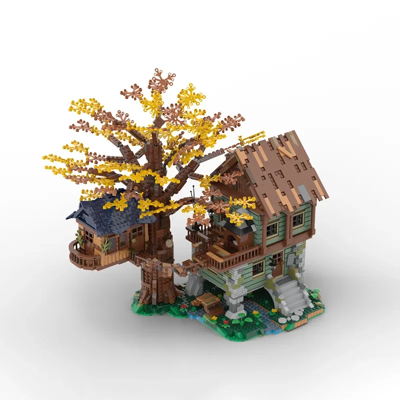 3536 pçs diy modular solitário cabana blocos de construção brinquedo educativo moc presente de construção criativa para crianças natal aniversário