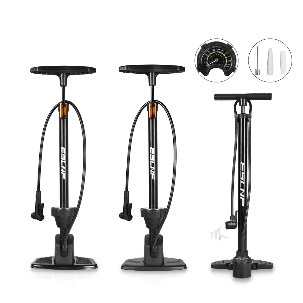 

STLF 160/230 PSI Cycling Mountain Bicycle Tire Hand air Pump Portable Bike Pump with Pressure Gauge