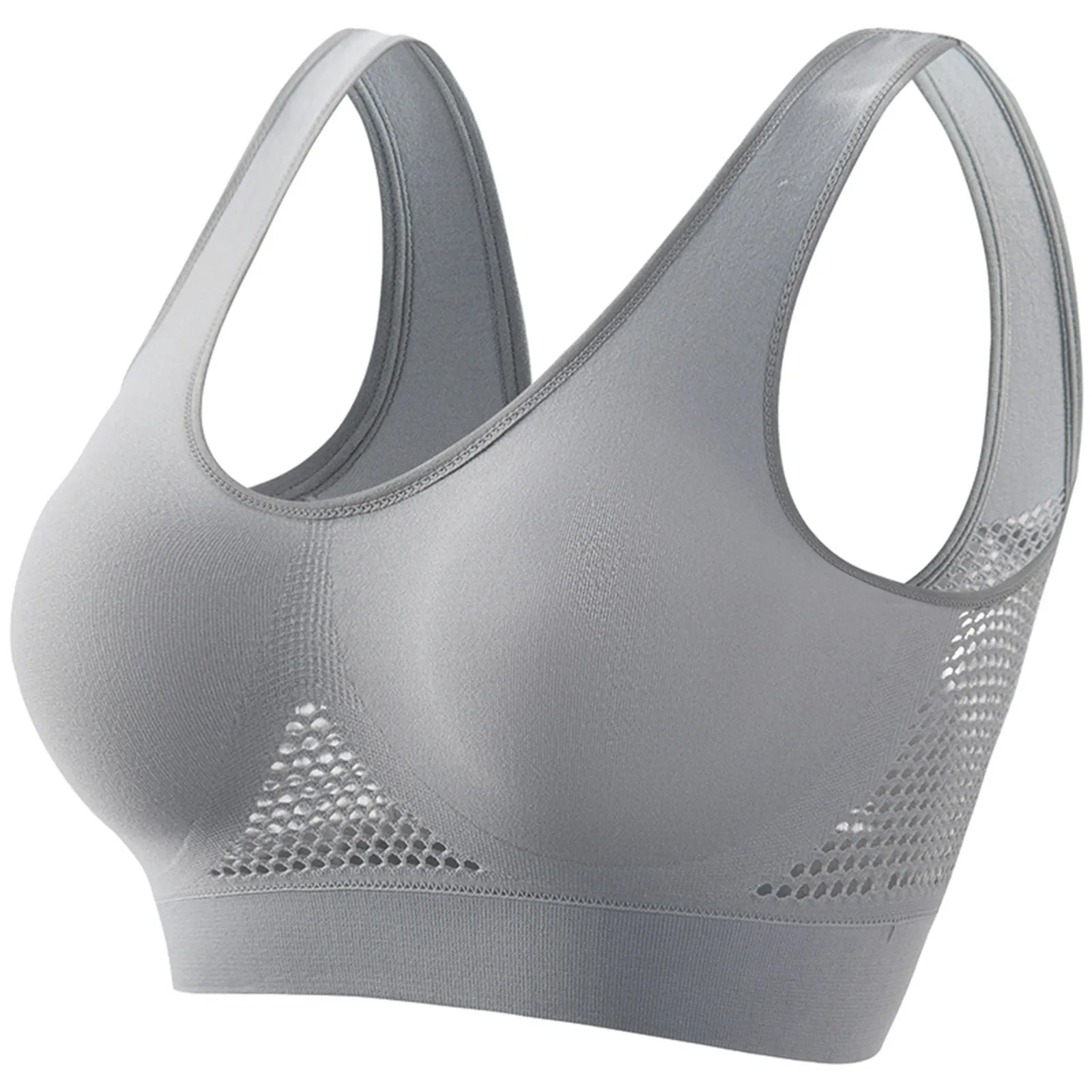 New Sexy Wireless Seamless Bras For Women Top Plus Size Mesh Bras Large Size Bralette Woman Brasier Sports Bra Without Frame