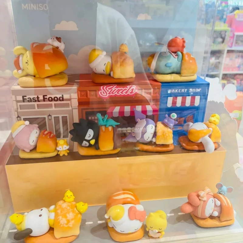

Original Sanrio Hello Kitty Baking Series Blind Box Cute Vinyl Figure Doll Collectible Pastry Decor Mystery Gift for Girls