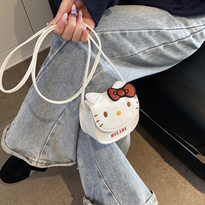 

Kawaii Hello Kitty мультфильм Crossbody кошелек для монет аниме девчачье сердце милые наушники помада сумка для хранения подарок для девочек