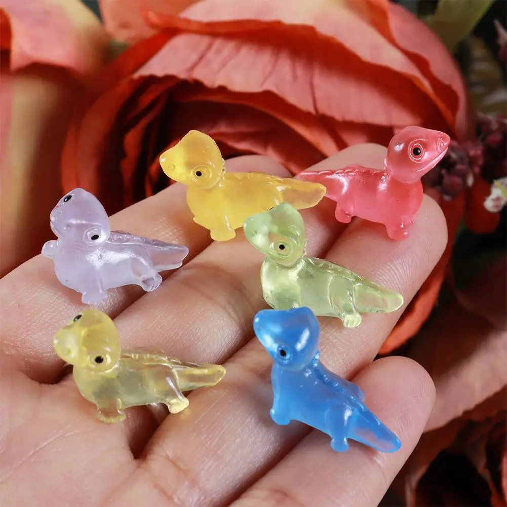 Ornamenti colorati lucertola luminosa 10 pezzi Colore casuale a bagliore Accessori Vivarium Lucertola Animali Kawaii Mini lucertole scuri C2v2