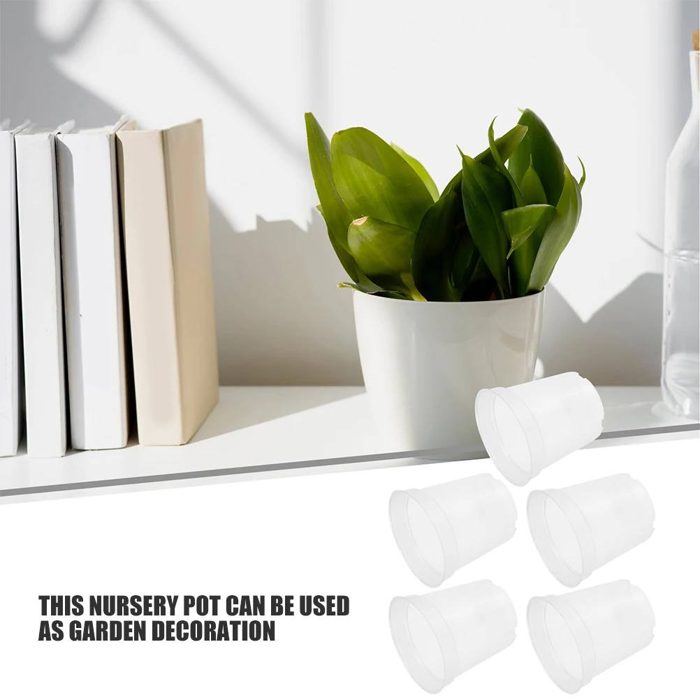 

30pcs Plastic Nursery Pots 3.5 Inch With Drainage Holes For Indoor Outdoor Gardening Succulent Planting Container Garden Supply