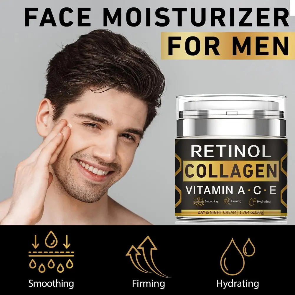 

100g Face Cream Collagen Hyaluronic Acid Skin Care Anti-Aging Shrink Pores Night Smooth Moisturizing Whitening Anti-Wrinkle D0X4