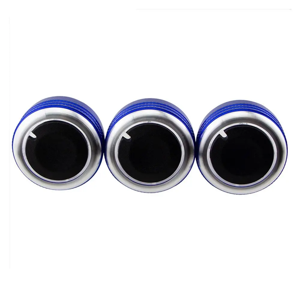 3Pcs Aluminum Alloy Car AC Knob for Mazda 3 M3 2004 - 2013 Air Conditioning Heater Control Switch Button Knobs Accessories