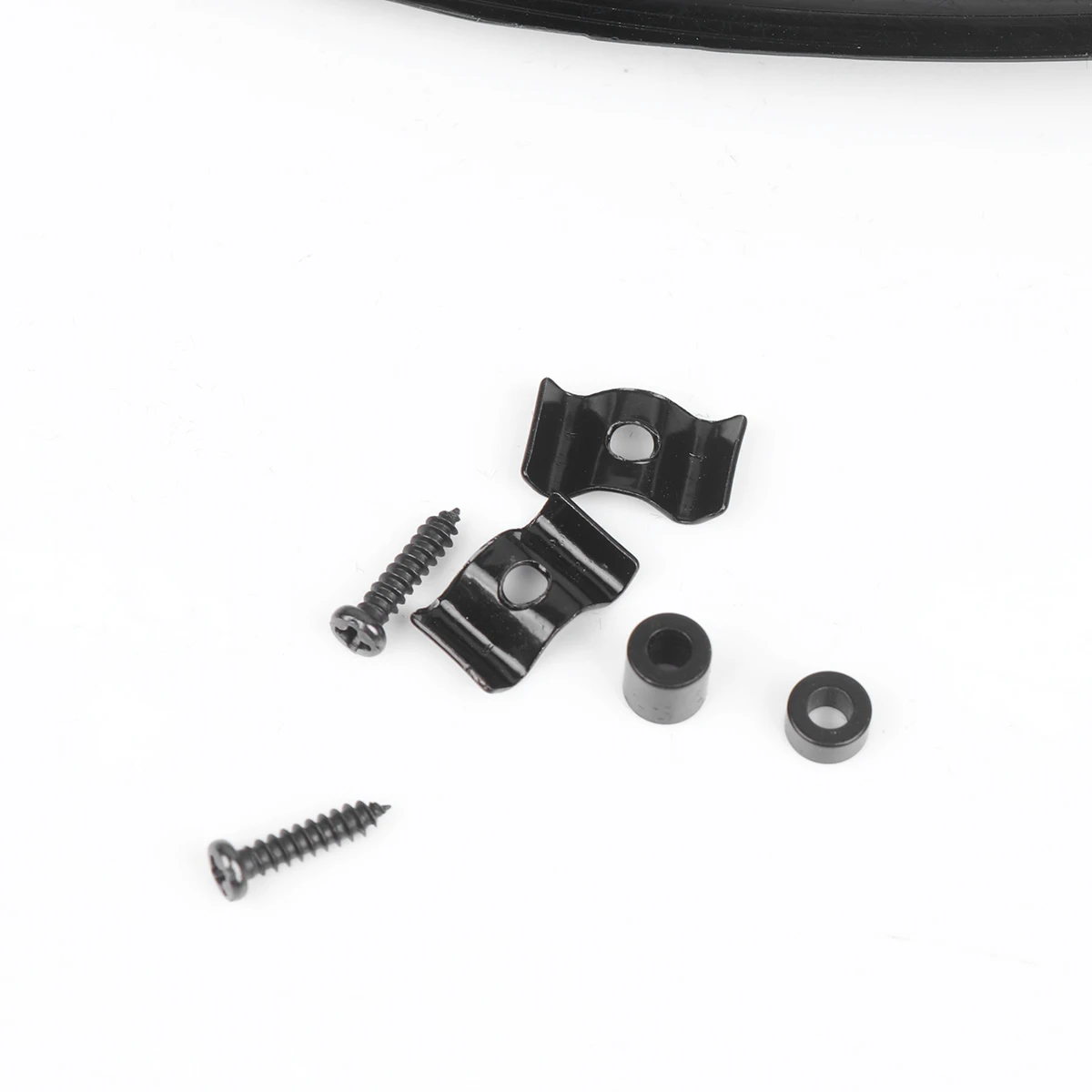 

4 Sets of Electric Guitar Head Press Button Stable String Buckle Lock String Buckle Lead String Device (Black)