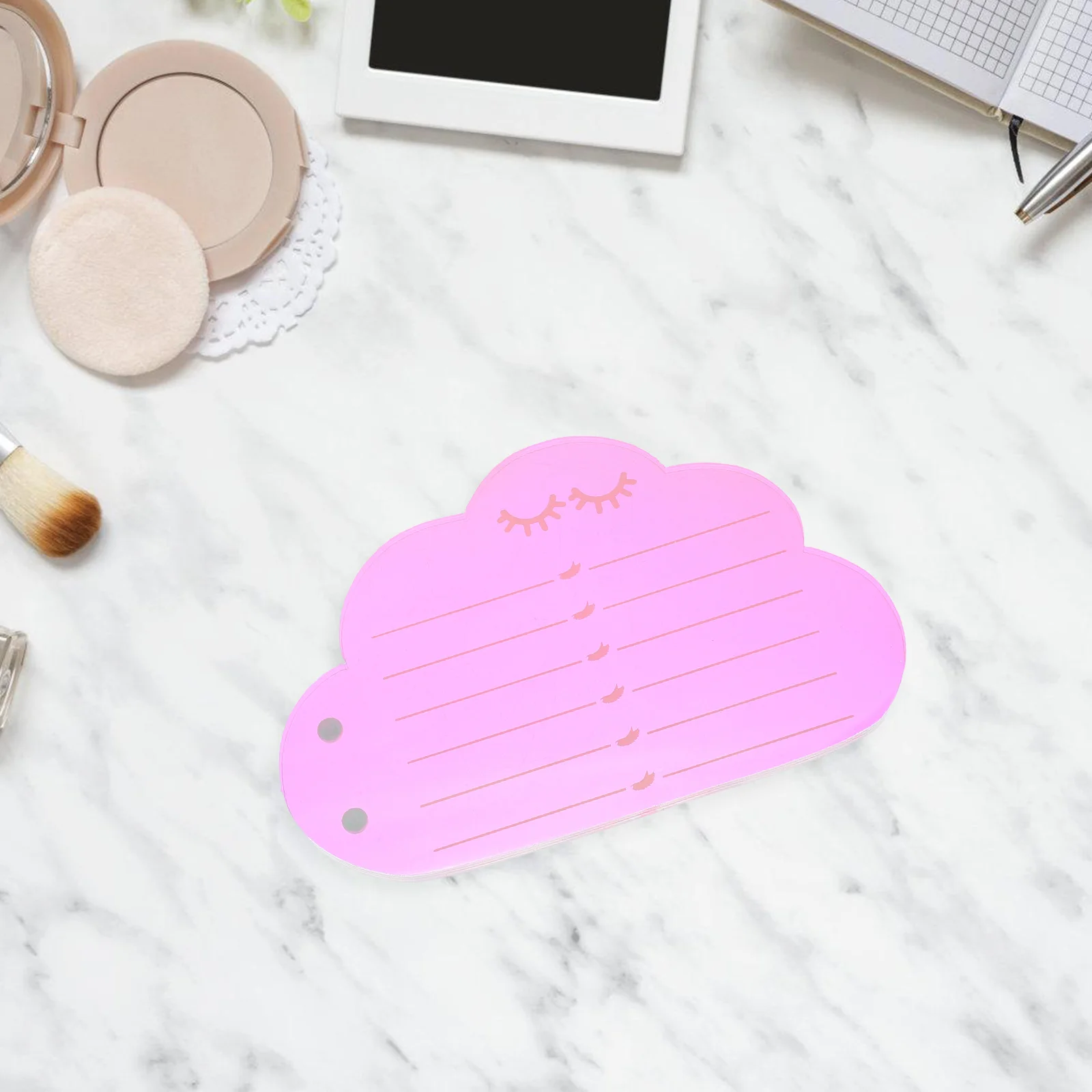 سحابة على شكل الاكريليك رمش تمديد البليت المغناطيسي لاش حامل كاذبة رمش درج منظم لاش حامل لوحة ماكياج #4