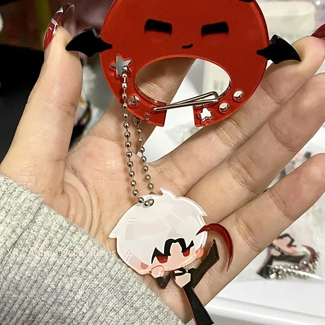 Anime Liefde en Deepspace Sylus Acryl sleutelhanger Accessaries Tas Hanger Gift Leuke Knapzak Charme Sleutelhanger Halloween Geschenken