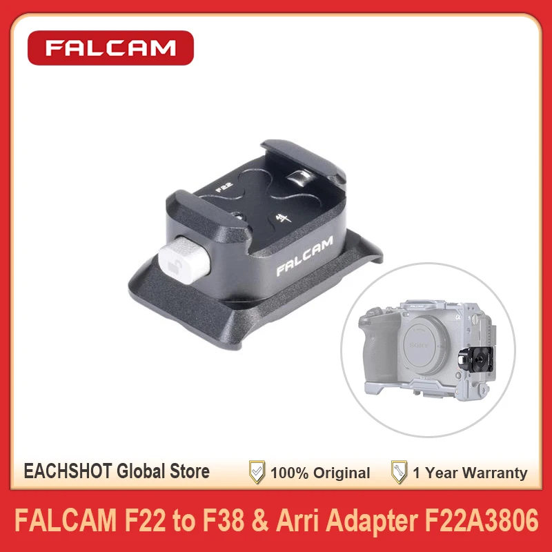 FALCAM F22 a F38 y Arri Adaptador Sistema de interfaz de base de liberación rápida con estándar Arri para expansión de accesorios de cámara
