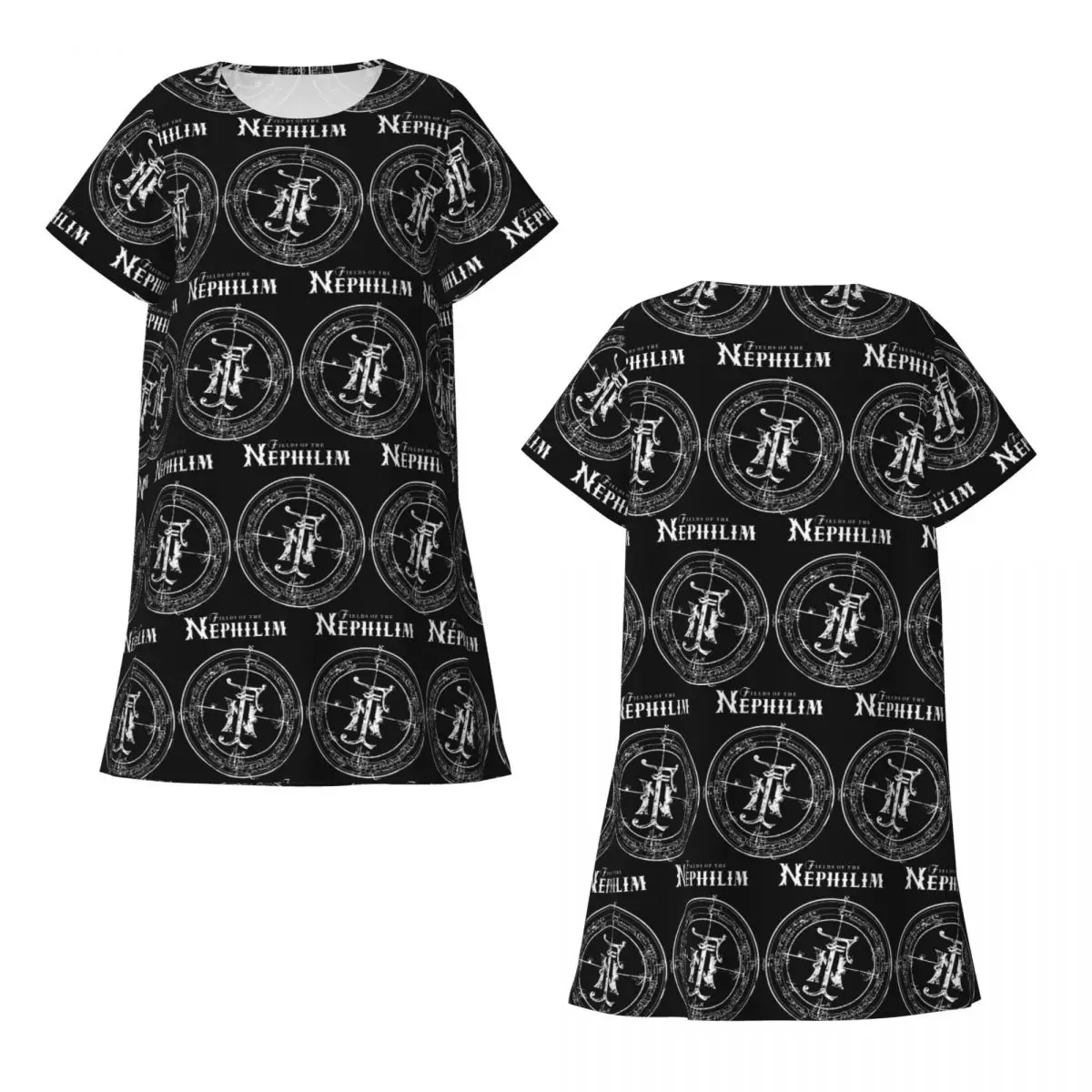 

Fields Of The Nephilims Forever Remain Short Sleeves Nightdress For Sleeping Women Short Sleeve Nightgowns Loose Pajama Dress