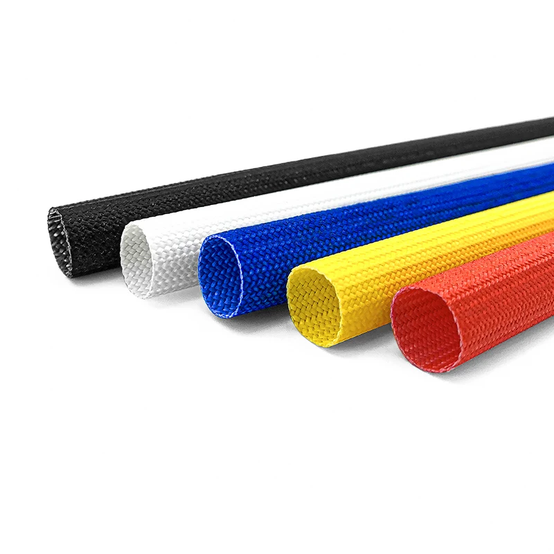 Glasfaserrohr 1–14 mm, mit Silikonharz beschichtet, isoliert, weiche chemische Glasfaser, geflochtene Hülse, Hochtemperaturrohr, Drahtwickel – Detail 4