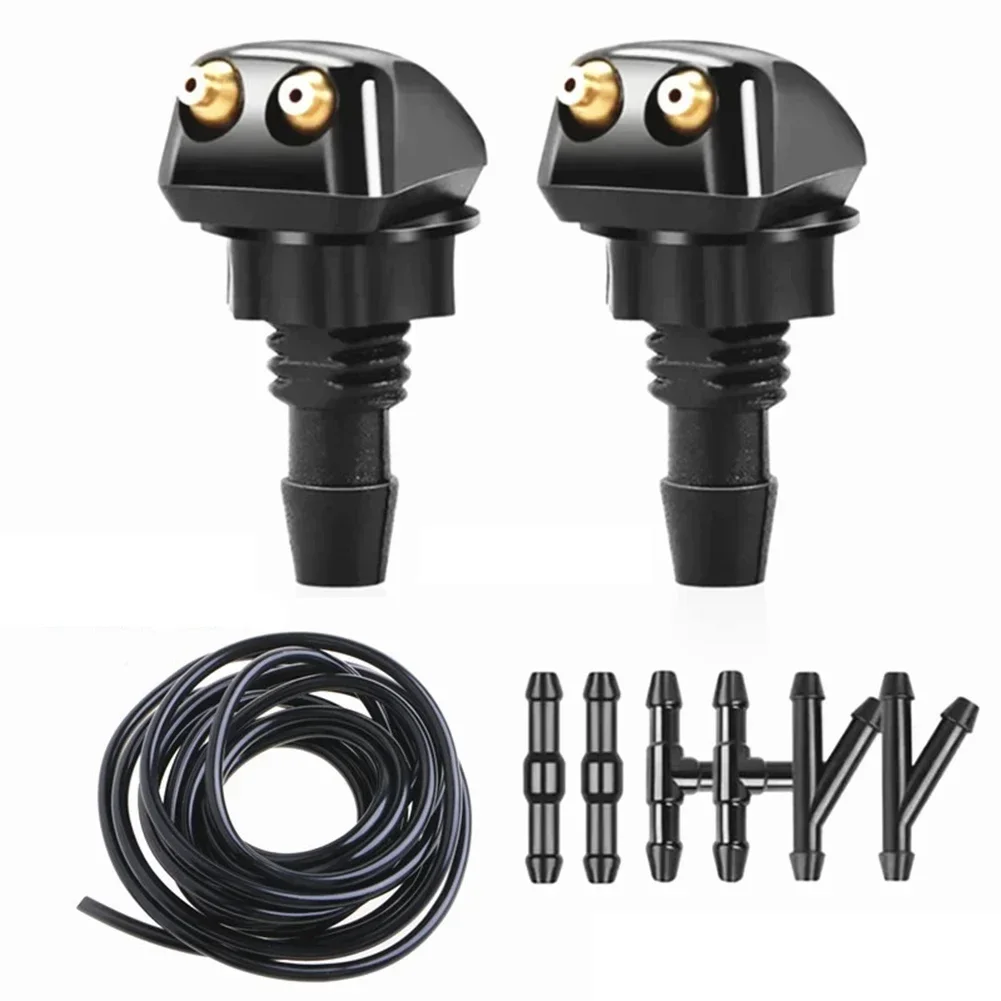 

Windshield Wiper Washer Nozzle Hose Set For Toyota 1 Meter Water Hose + 2 Each Of 3 YTl Fittings Total 6 Fittings + 2 Water Jets