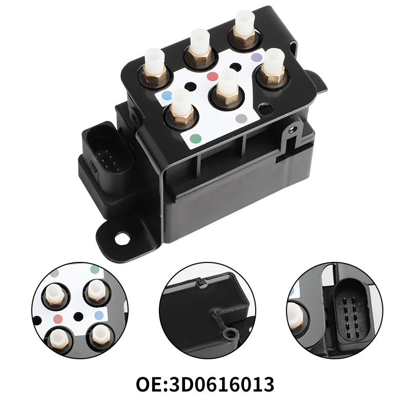 3D0616013 3D0616013A 3D0616013B 3D0616013C Air Suspension Compressor Solenoid Valve Block For Volkswagen VW Phaeton Distributor