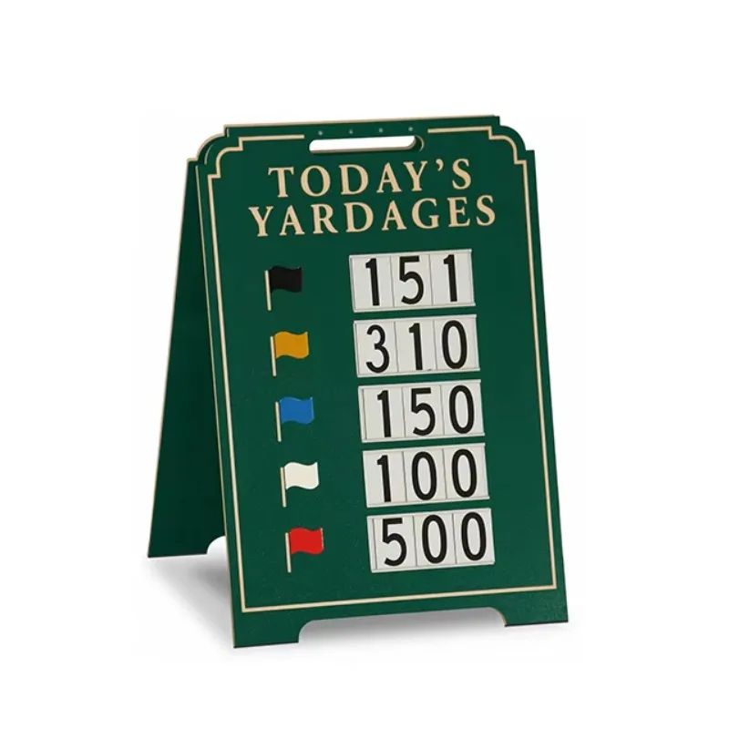 Durable 22*32 Inch Gerrn-beige Laminate PlaStic Single Sided Double Sided A-frame Sign And Clock