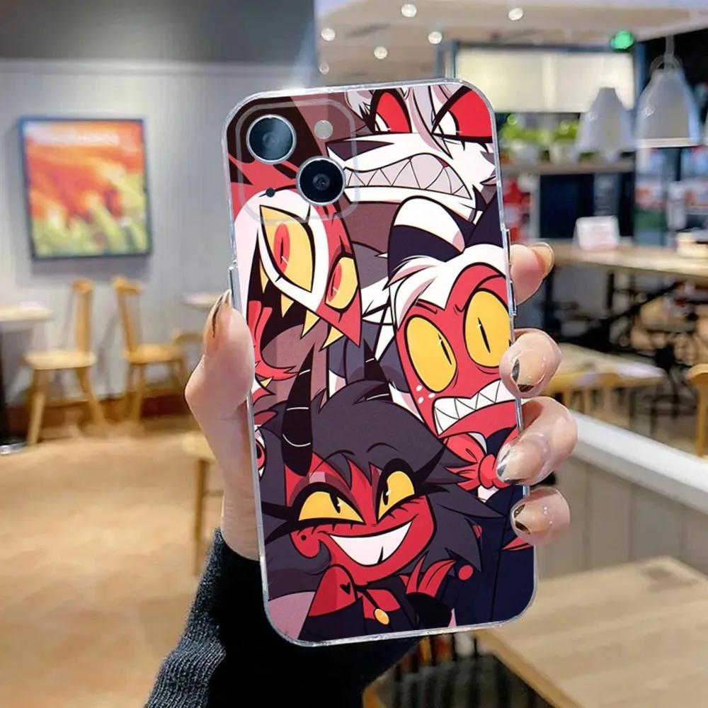 H-Helluva B-Boss Stolas Blitzo Phone Case For iPhone 15,14,13,12,11  Plus,Pro,Max,XR,XS,X,7,8 Plus,SE,Mini Transparent Soft Case - AliExpress  202192403