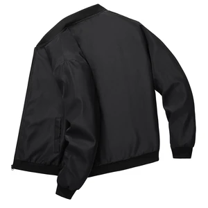 جاكيت ياقة بيسبول رجالي قصير فضفاض لون خالص عارضة رقيقة اتجاه الأعمال ربيع خريف جديد 2024 أفضل 10 جاكيتات رجالية من زارا - رقم 8