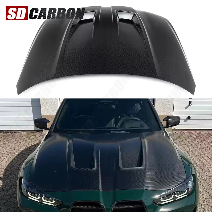

For BMW M3 G80 M4 G82 G83 Carbon Fiber Hood Engine Cover Hood Car Headliner Hood Cover AIP Style Car body kit