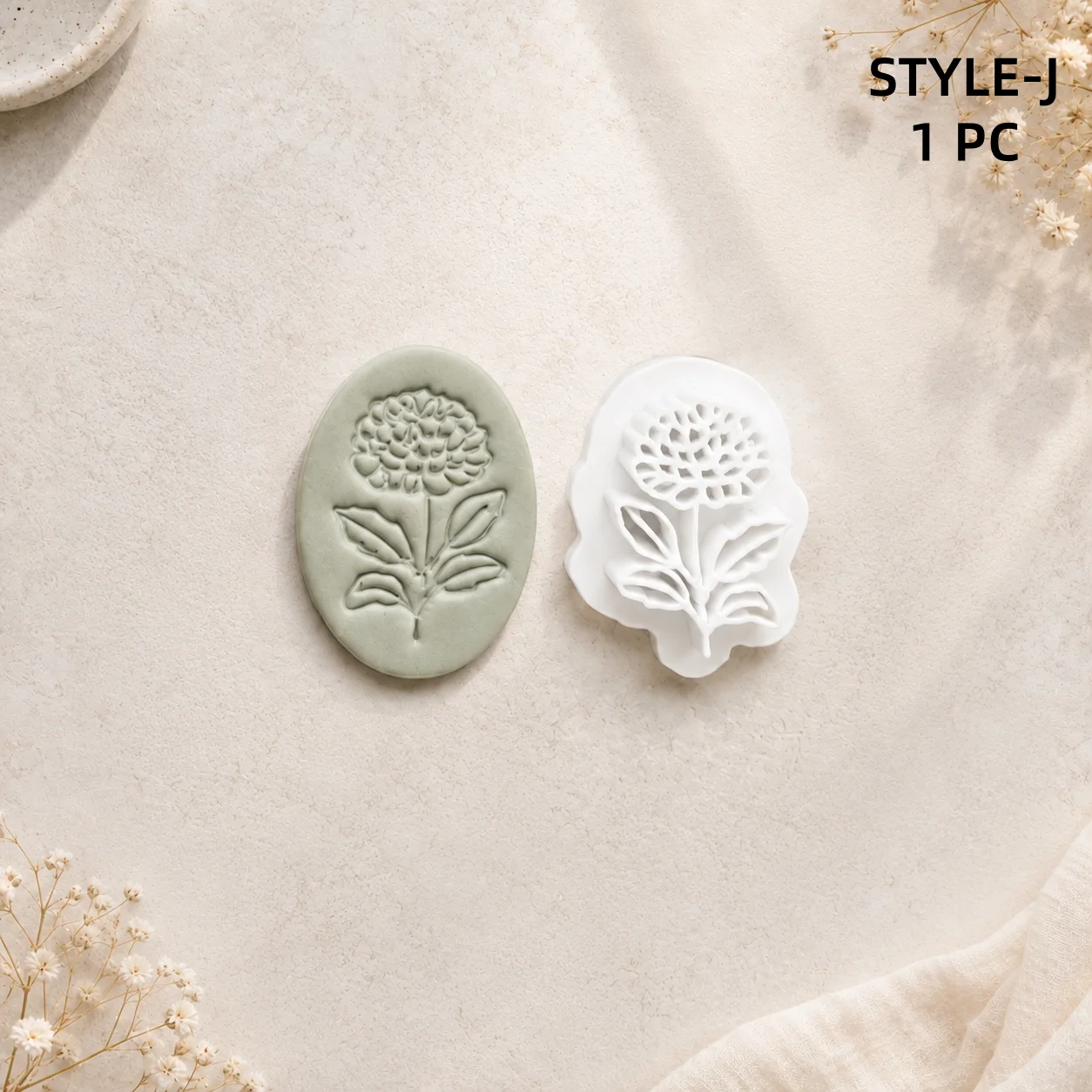 1 Stück Schmuckherstellungs-Set Blumen-Prägeformen Weiche Keramik Polymer-Ton-Schneider Rosen-Karneol-Ohrringe Ornamente Tonform – Detail 17