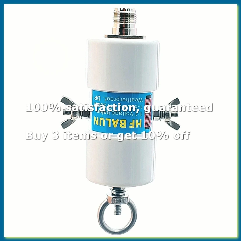 500W 1:1 Waterproof HF Balun 160m-6m Bands 1.8-50MHz DIY Inverted V Antenna Shortwave Balun