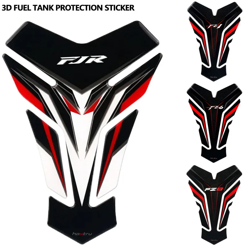 3D Motorcycle Tank Pad Protector Decal Stickers For FZ1 FZ6 FZ8 FJR1300 FJR1200 FJR 1200