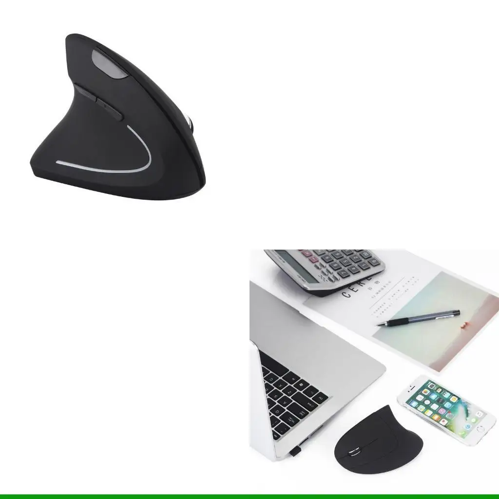 U55C Wireless Left Hand Vertical Mouse Ergonomic Gaming Mouse 2.4G 1600DPI Optical