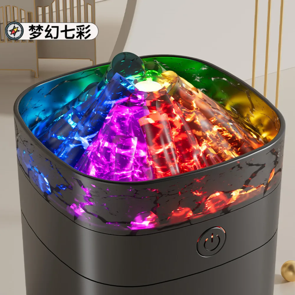 USB Quiet Humidifier with Ambient Mood Light Large Mist Output for Bedroom Living Room Office Ultra Silent Mini Air Humidifier