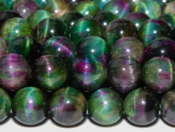 Natural Stone Green Purple Tiger Eye Beads  South Africa Loose Beads Round Shape Size Options 4/6/8/10/12mm for Jewelry Making