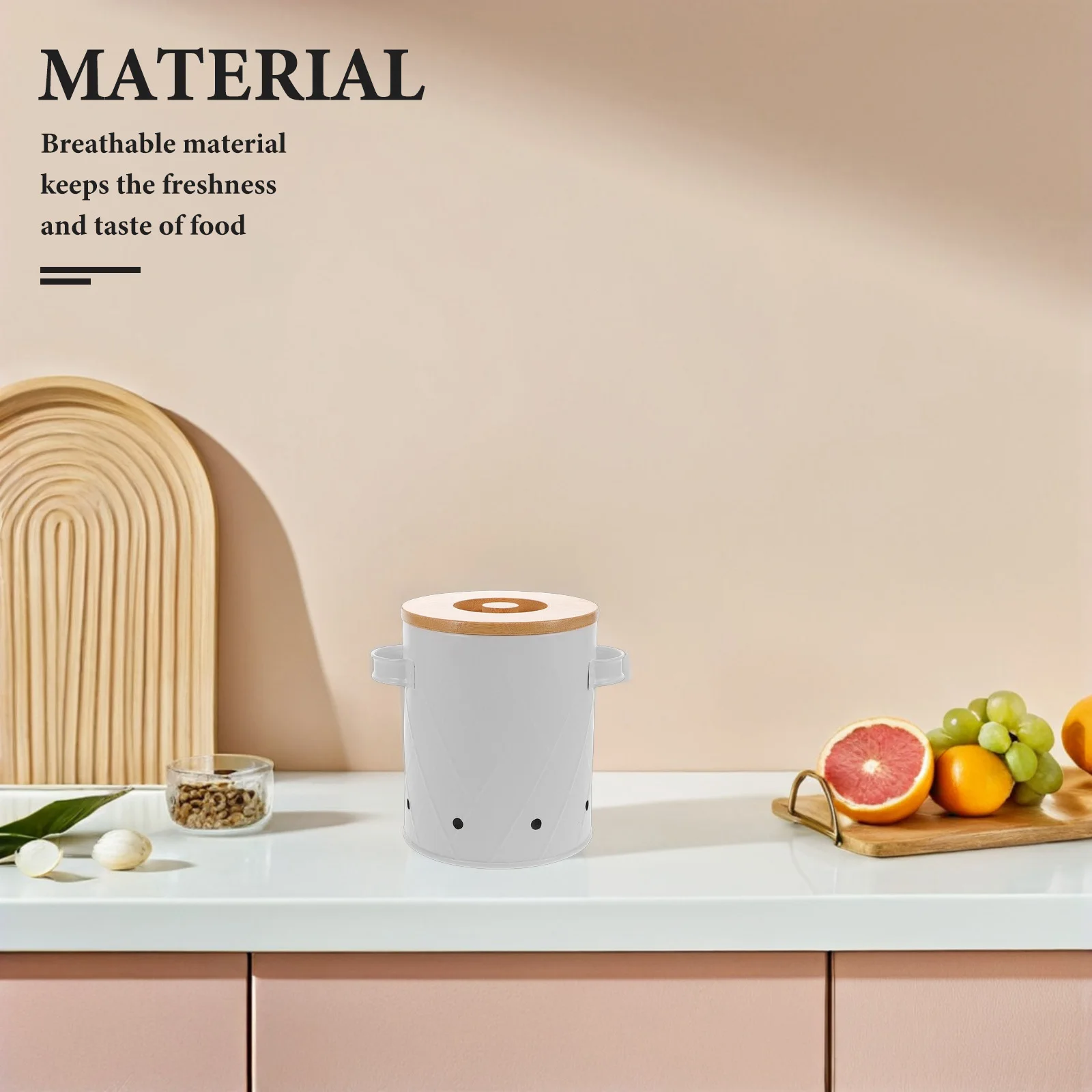 

Minimalist Kitchen Storage Containers Bamboo Lid Potato Onion Garlic Organizer Breathable Design Long Lasting Freshness