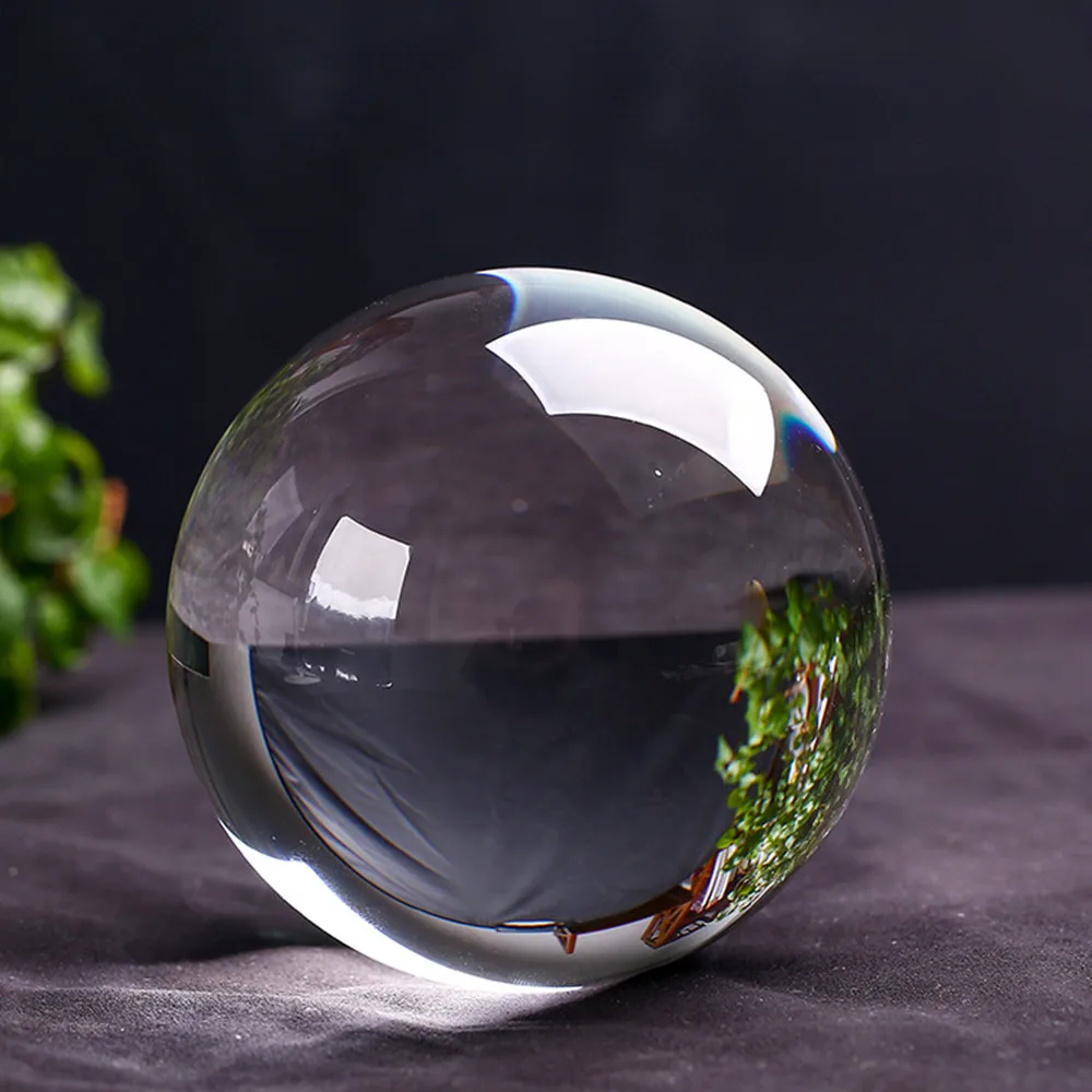 Clear 70mm/80mm/100mm k9 Crystal Feng Shui Ball sfera magica in vetro per fotografia Prop Home decorazione di nozze regalo di compleanno