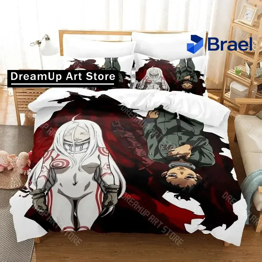 Exquisite 3D Print Deadman Wonderland Bedding Set Single Twin Full Queen King Size Bed Set Aldult Kid Bedroom Duvetcover Sets