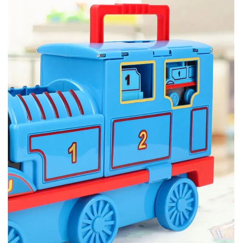 Thomas And Friends Not Sound And Light Orbital Set Thomas Train Storage Box 1:43 Die casting alloy model Children toy Gift